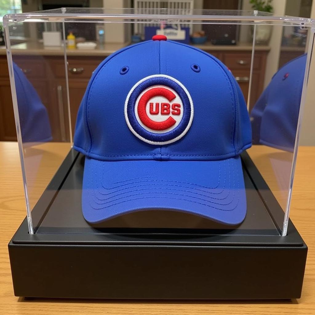 Chicago Cubs World Series Hat Display Case