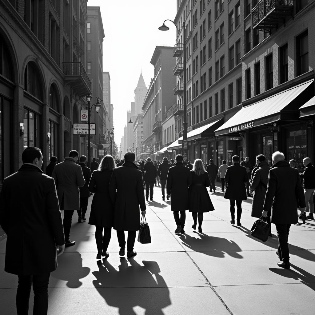 Capturing the Essence of Chicago Street Life in Monochrome