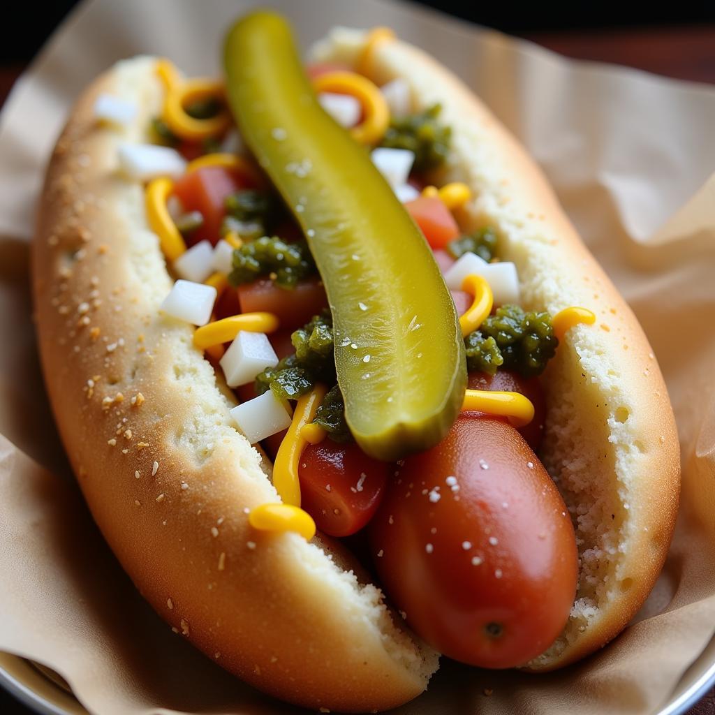 Classic Chicago-Style Hot Dog