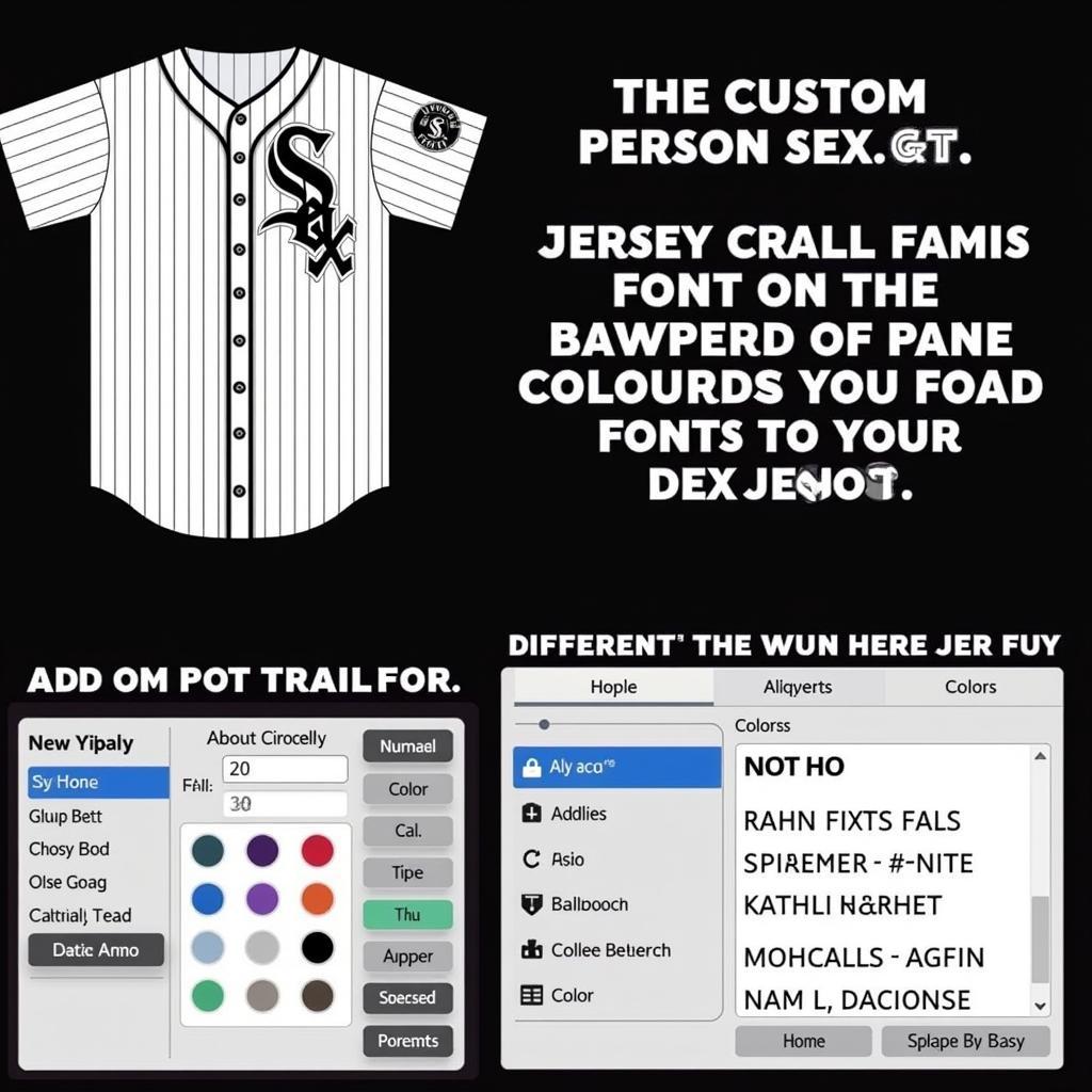 Chicago White Sox Custom Jersey Personalization