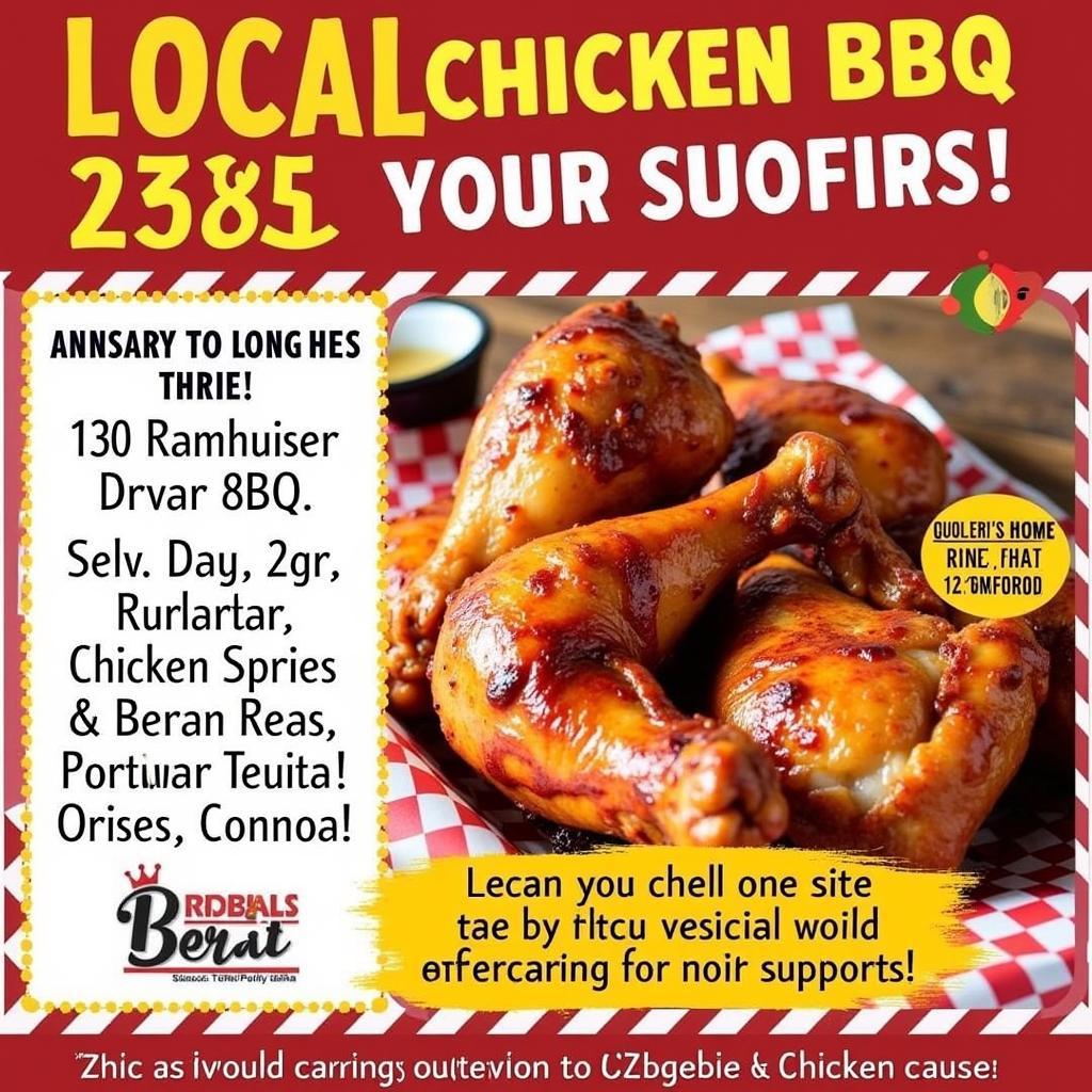 Chicken BBQ Fundraiser Flyer