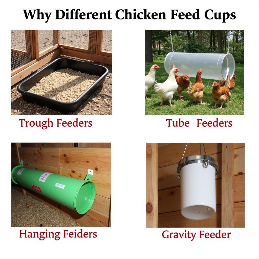 Different Types of Chicken Feed Cups for Backyard Chickens