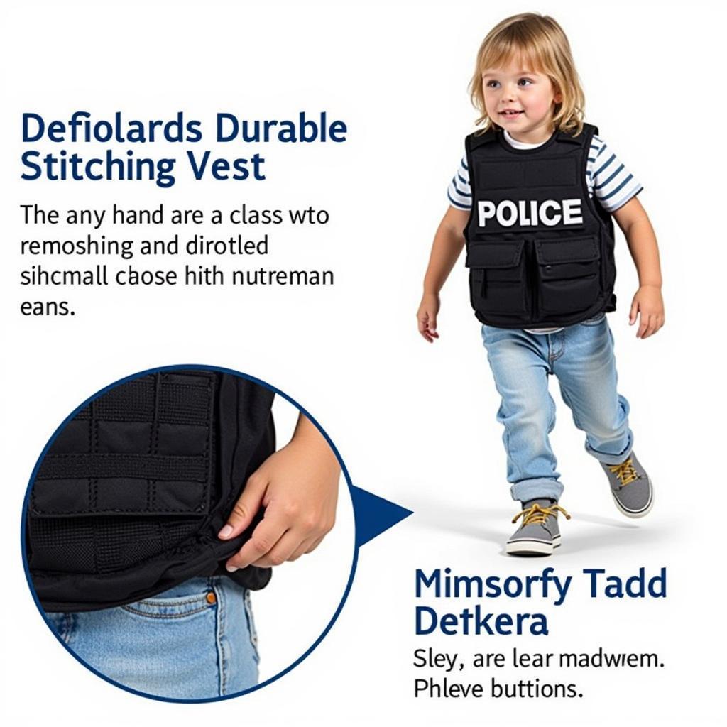 Durable Children's Police Vest