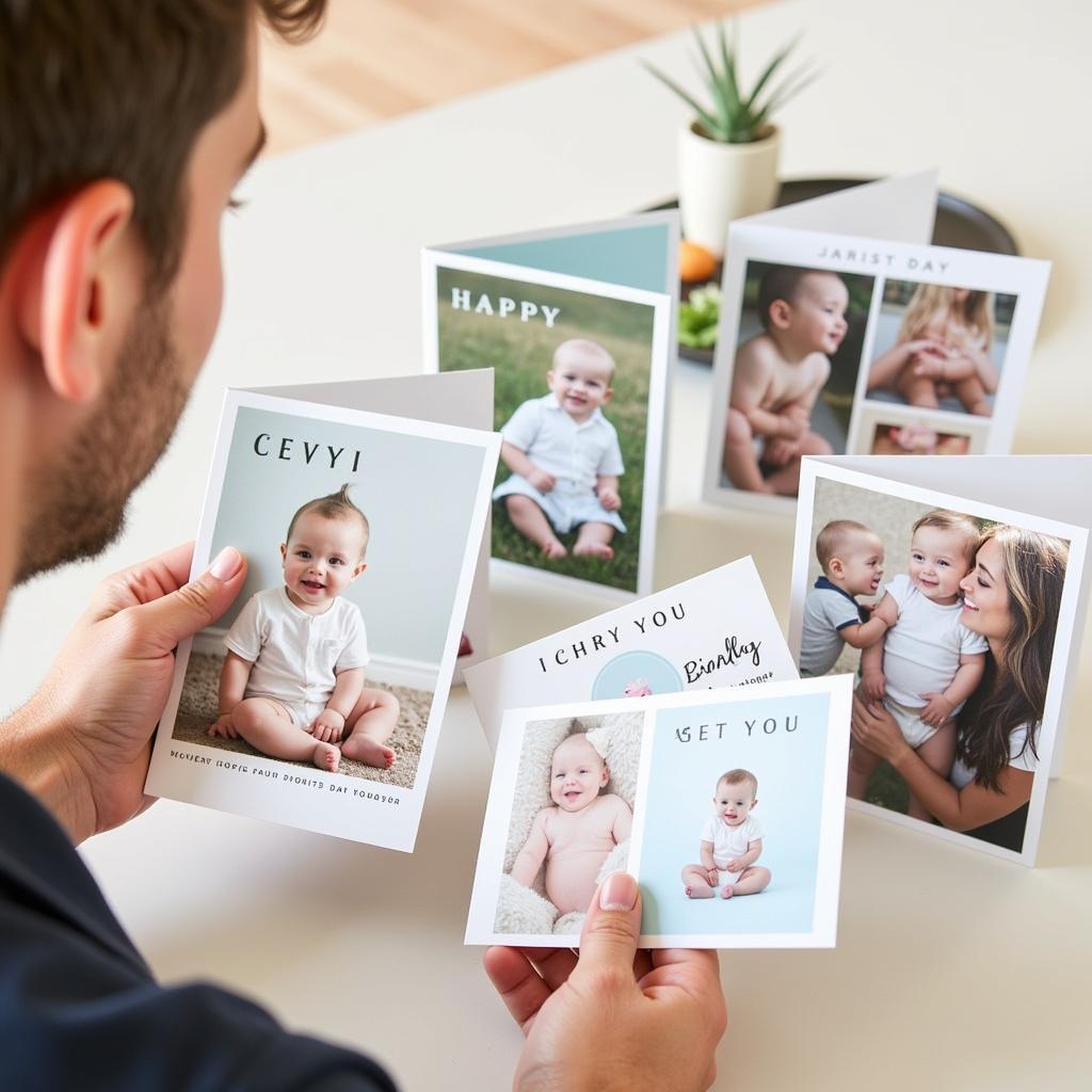 Choosing Baby Monthly Milestone Photo Cards