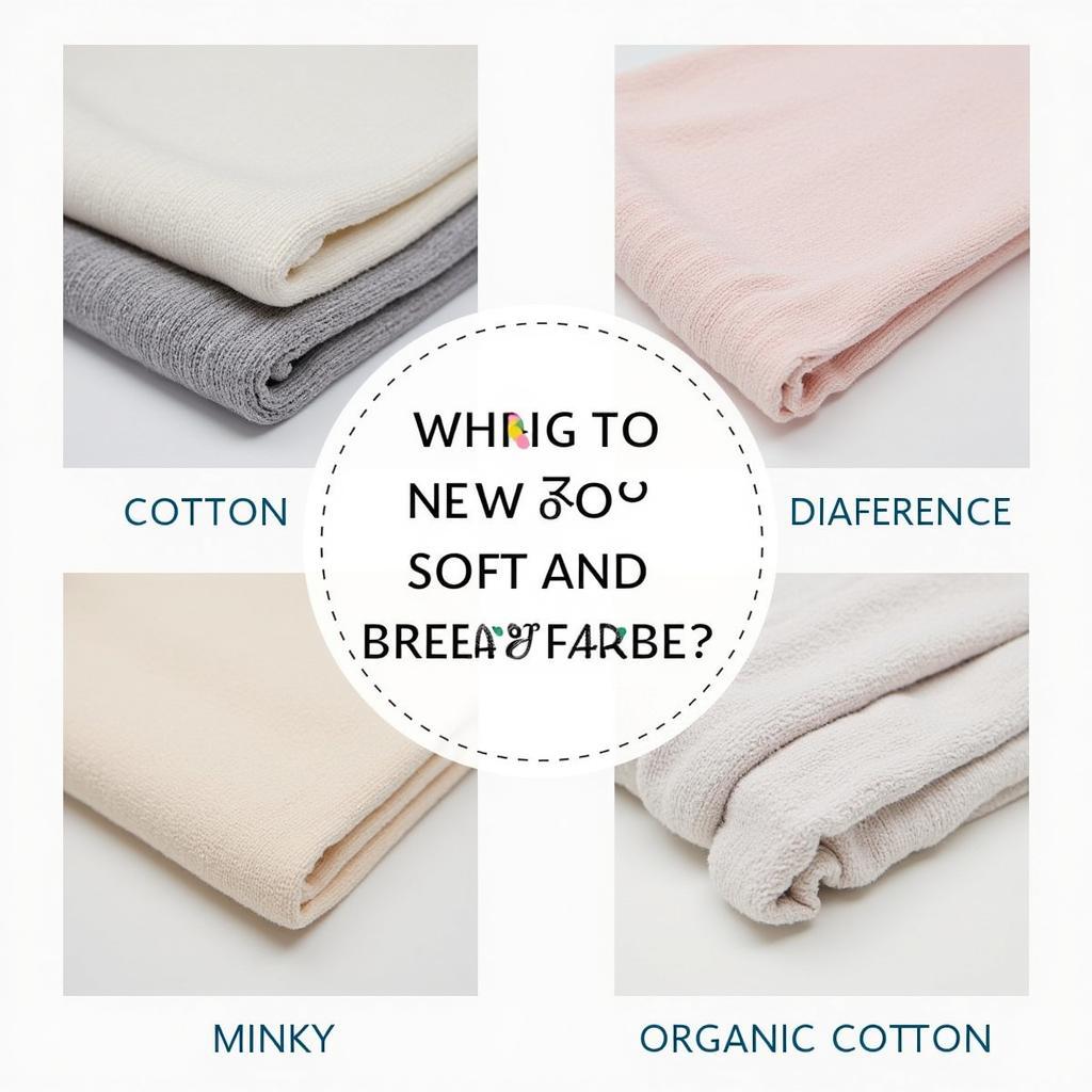 Various car seat cover materials, including cotton, minky, and organic options.