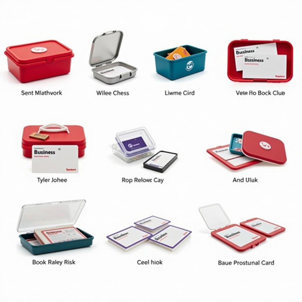 Different Types of Tupperware for Business Cards