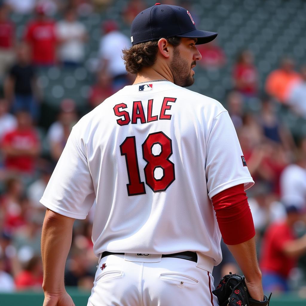 Chris Sale Authentic Jersey in Action