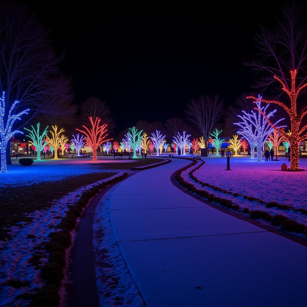 Christmas Lights at New Philadelphia's Christmas in the Park