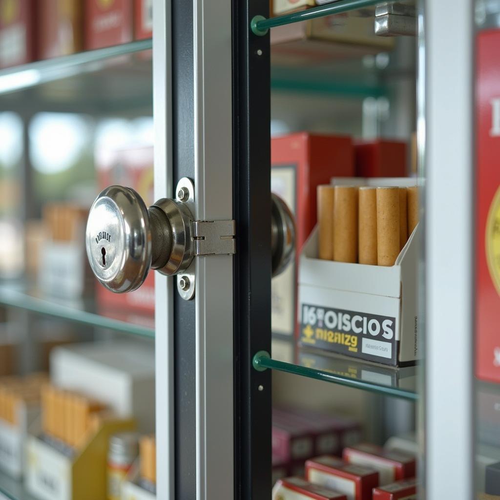 Cigarette Display Cabinet Security Features