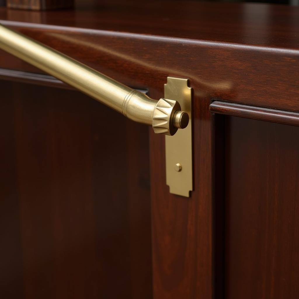 Classic Bar Brass Foot Rail Design