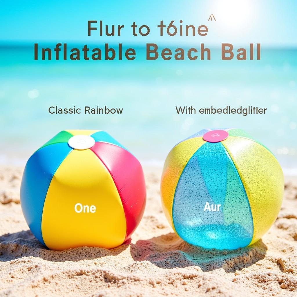 Classic and Glitter 16 inch Beach Balls