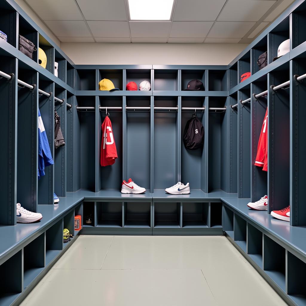 Clean and Organized Sports Locker Room Benefits