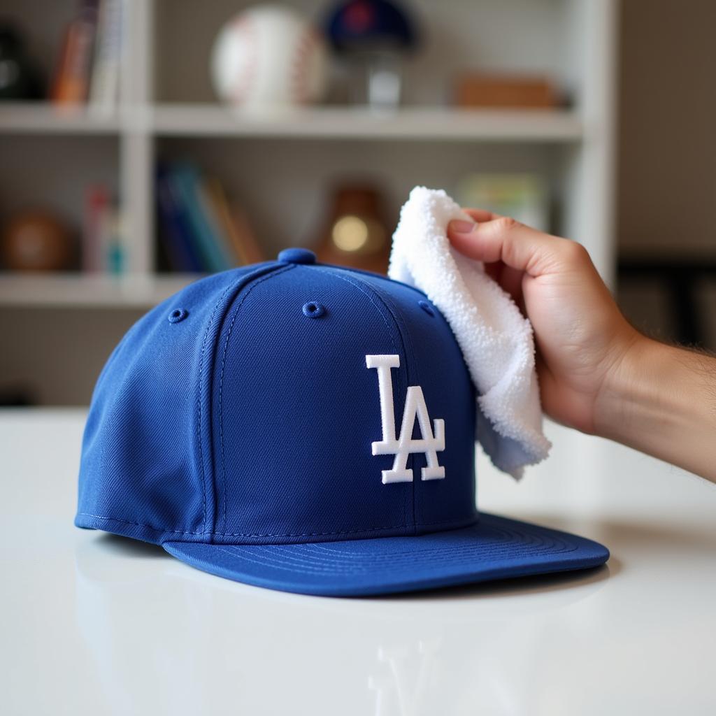 Cleaning a Dodgers Vintage Snapback