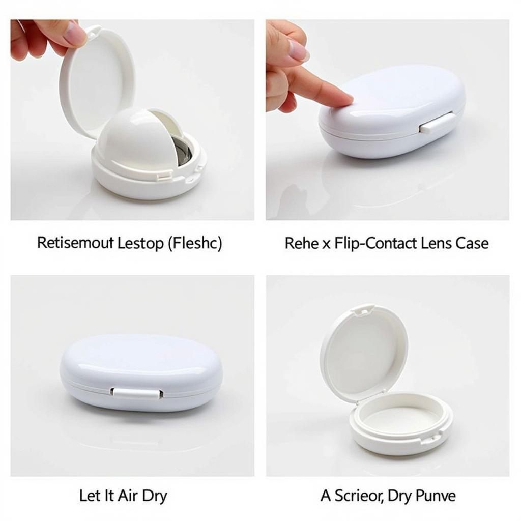 Properly cleaning and maintaining a flip-top contact lens case.