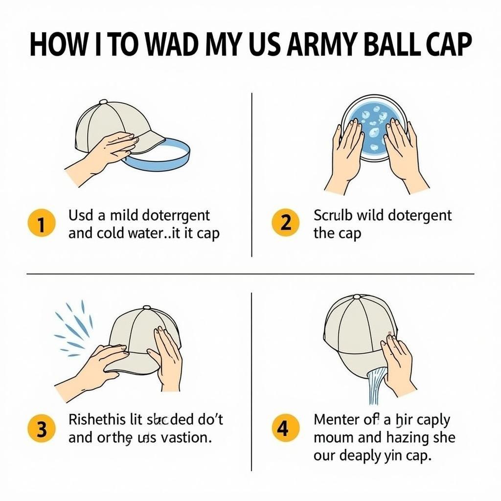 Cleaning a US Army Ball Cap Properly