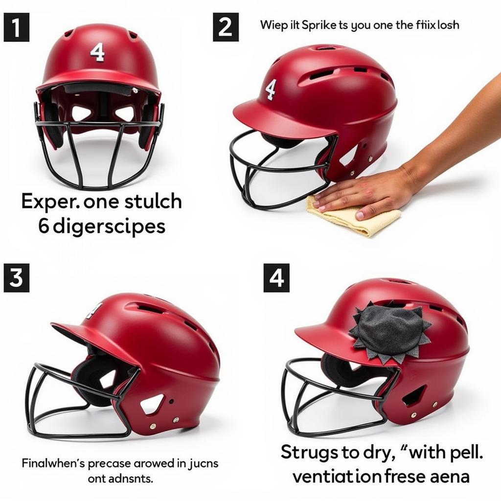 Cleaning a Youth Batting Helmet and Mask