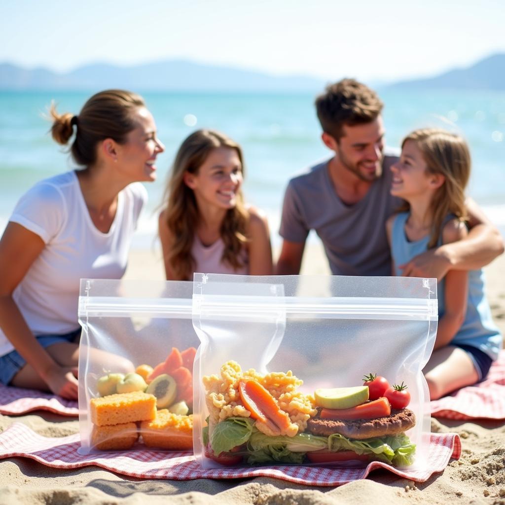 Clear Lunch Bag Beach Picnic