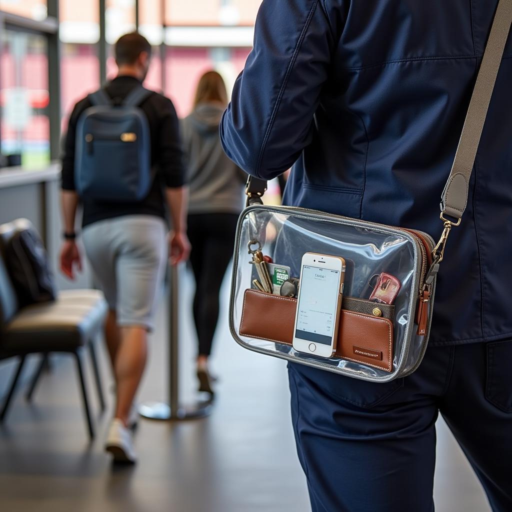 Clear Messenger Bag for Stadium Security