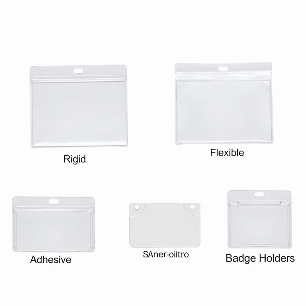 Different Types of Clear Plastic Card Holders