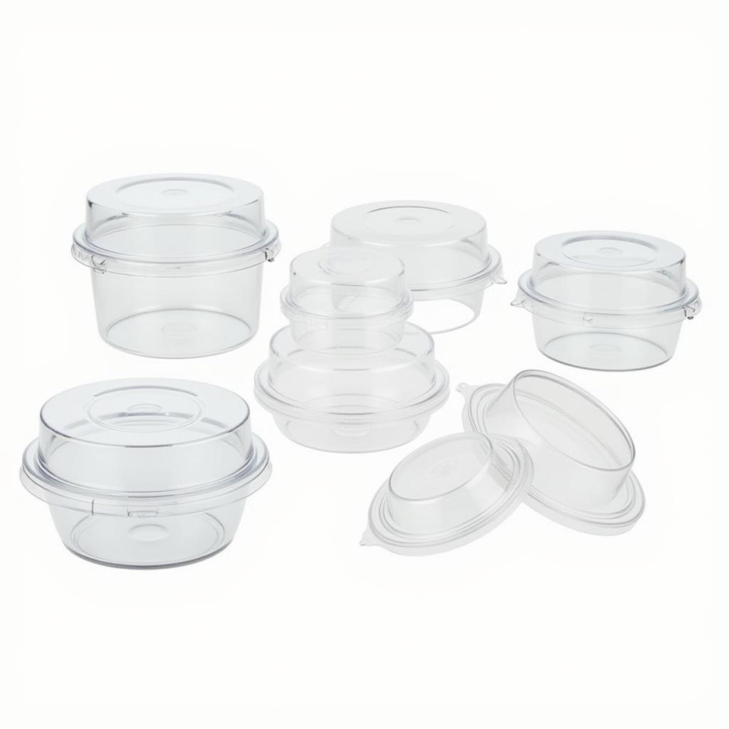 Clear Plastic Containers with Secure Lids for Dessert Storage