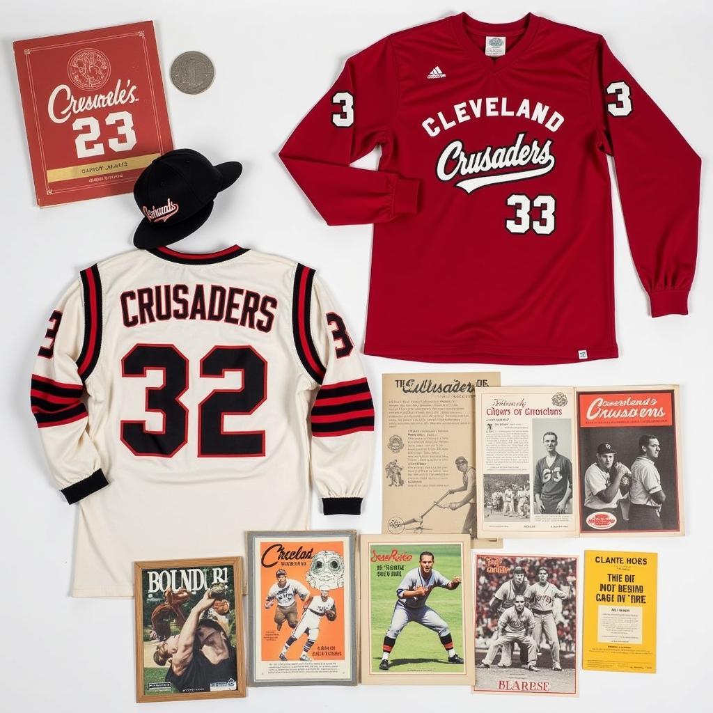 Collection of Cleveland Crusaders memorabilia