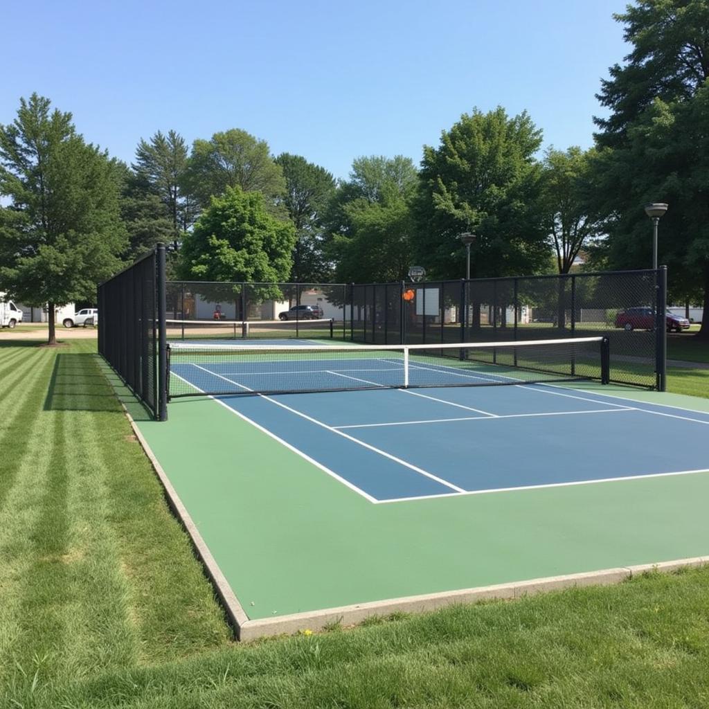 Cleveland Pickleball Classic venue showcasing the pickleball court