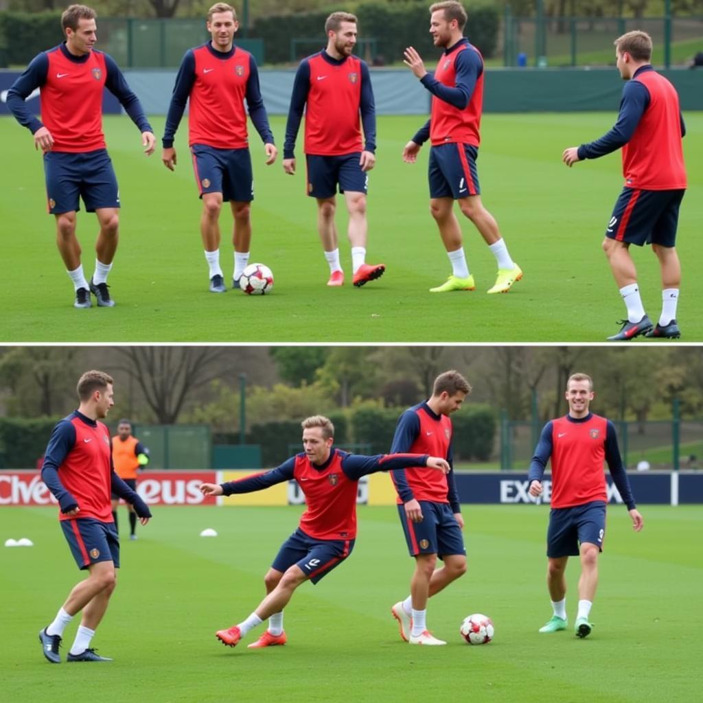 Frenkie de Jong demonstrating close control dribbling techniques