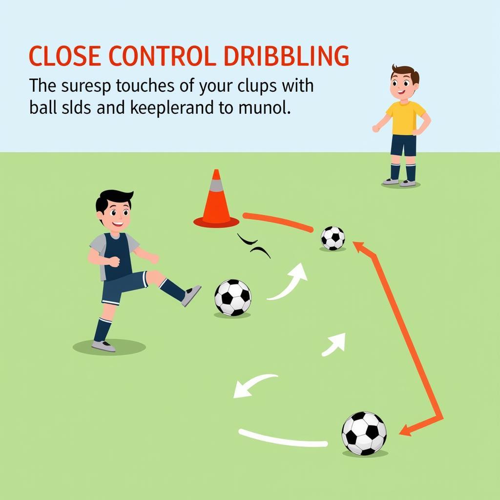 Close Control Dribbling with Cones