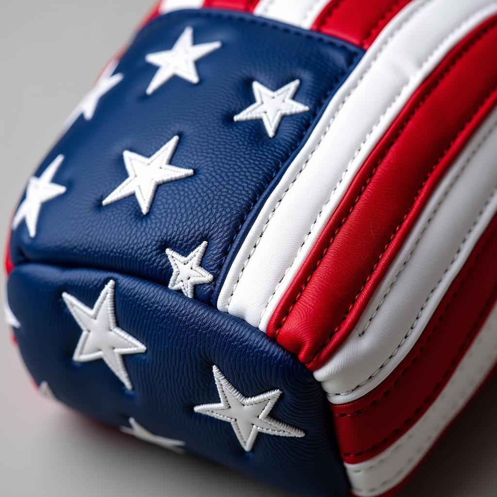 Close-Up of an American Flag Head Cover