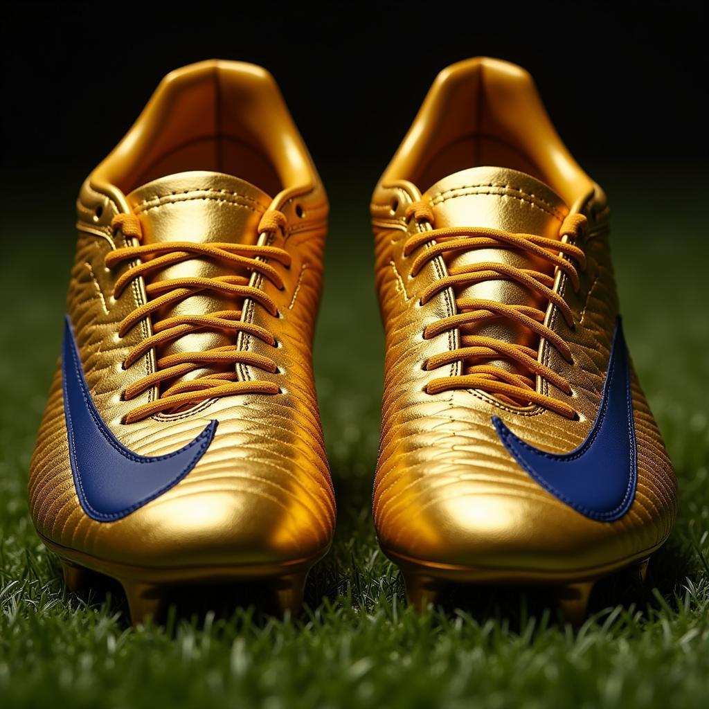 Close-Up of Golden Cleats Details