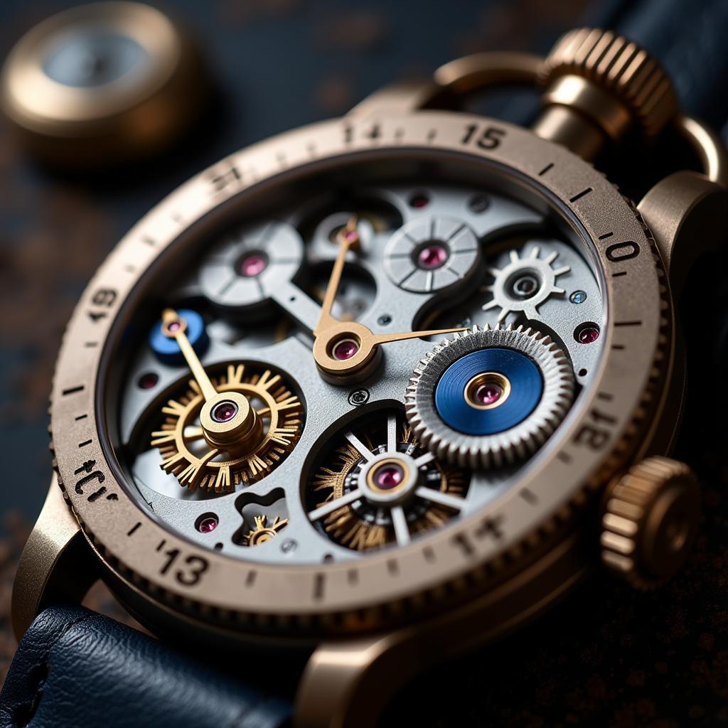 Close-Up of Lanyard Watch Mechanism