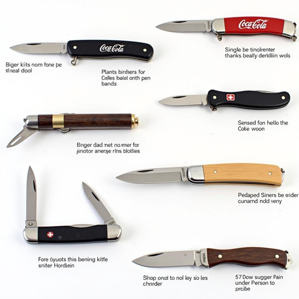 Coke Bottle Case Knife Materials and Blades