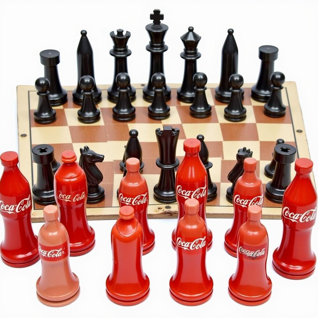 Vintage Coke Chess Set Collection