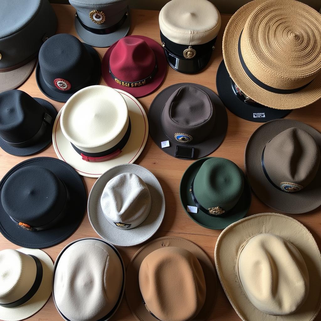 Diverse Collection of Vintage Tram Hats