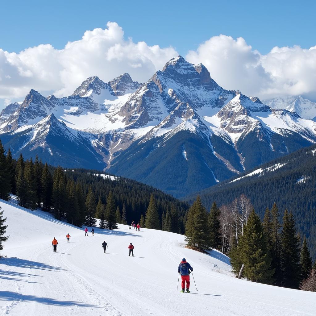 Colorado's Rocky Mountains offer stunning scenery for skiing and hiking