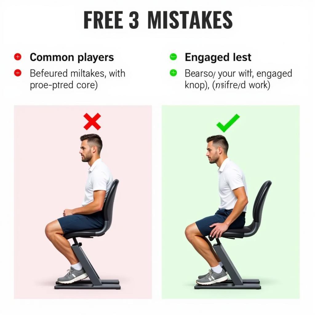 Illustrations of incorrect springer seat postures, including leaning back and stiff knees.