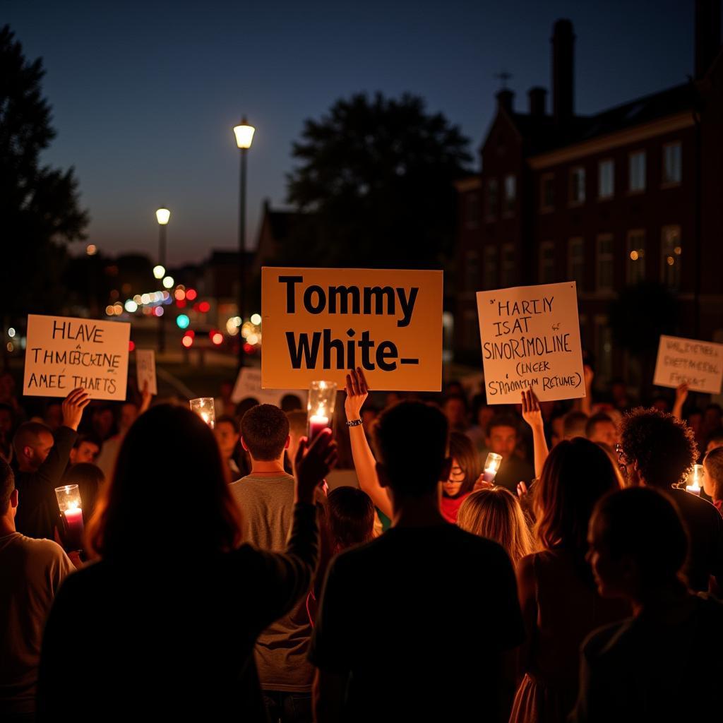 Community Vigil for Tommy White