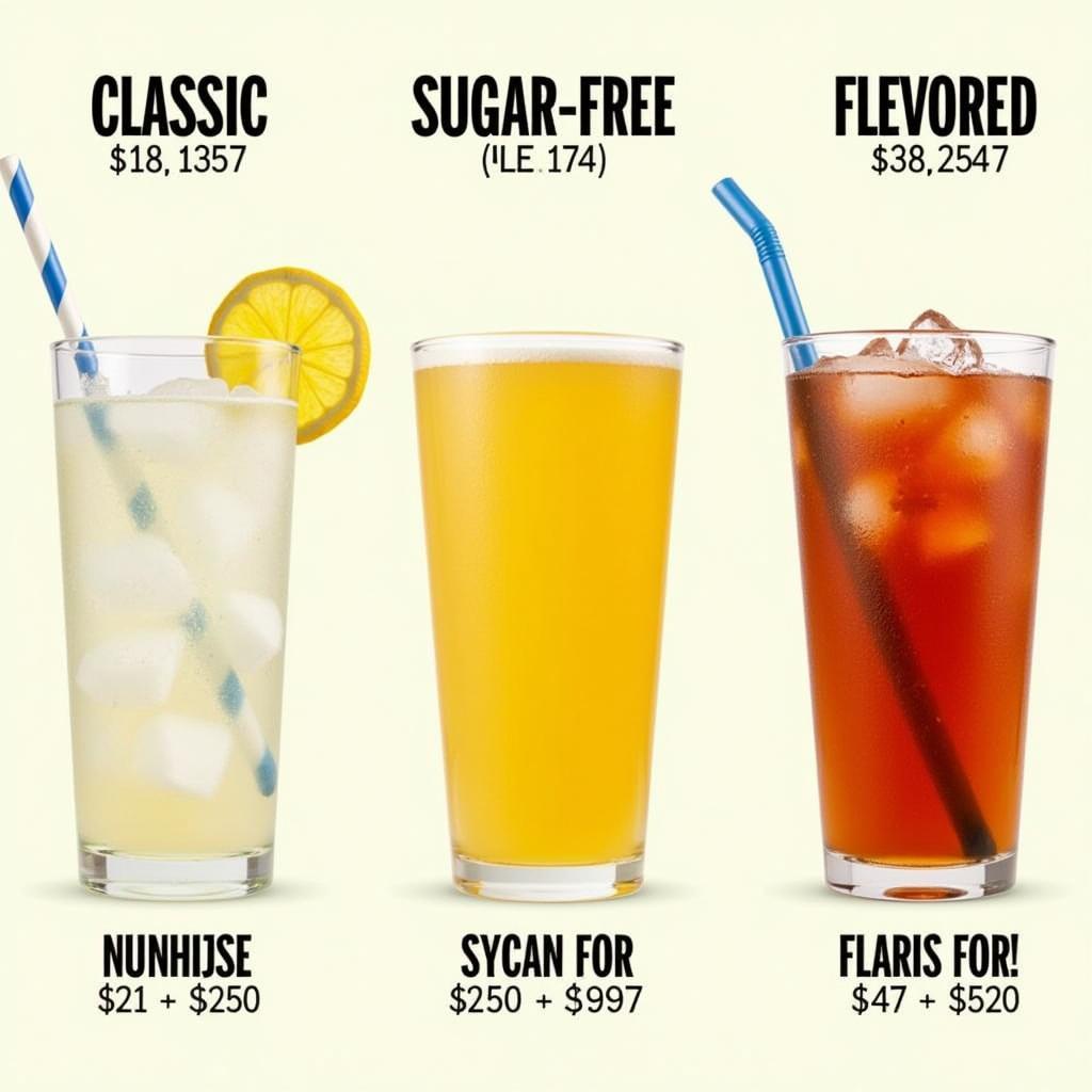 Comparing Different Blueshine Lemonade Variations