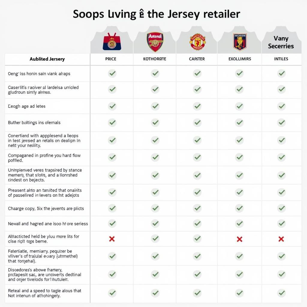 Comparing Different Online Jersey Retailers