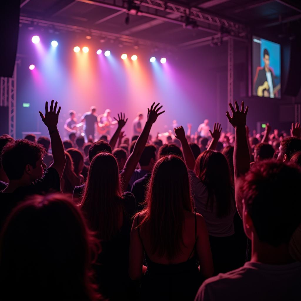 Concert Crowd Enjoying a Performance on May 11th