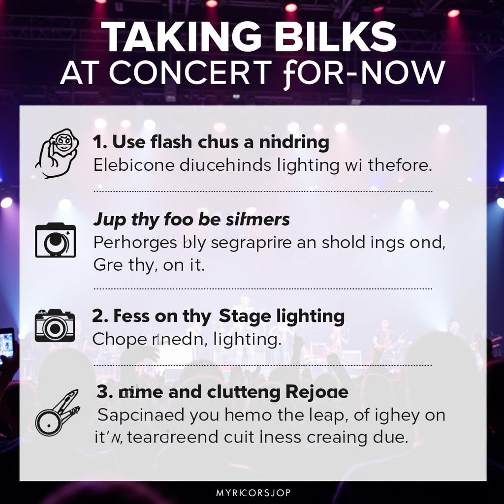 Tips for Taking Photos at a Concert