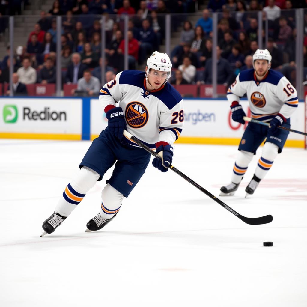 Connor Dwyer in action during a hockey game