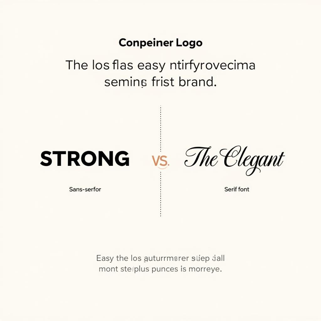 Typography in Contender Logos: Bold vs. Elegant