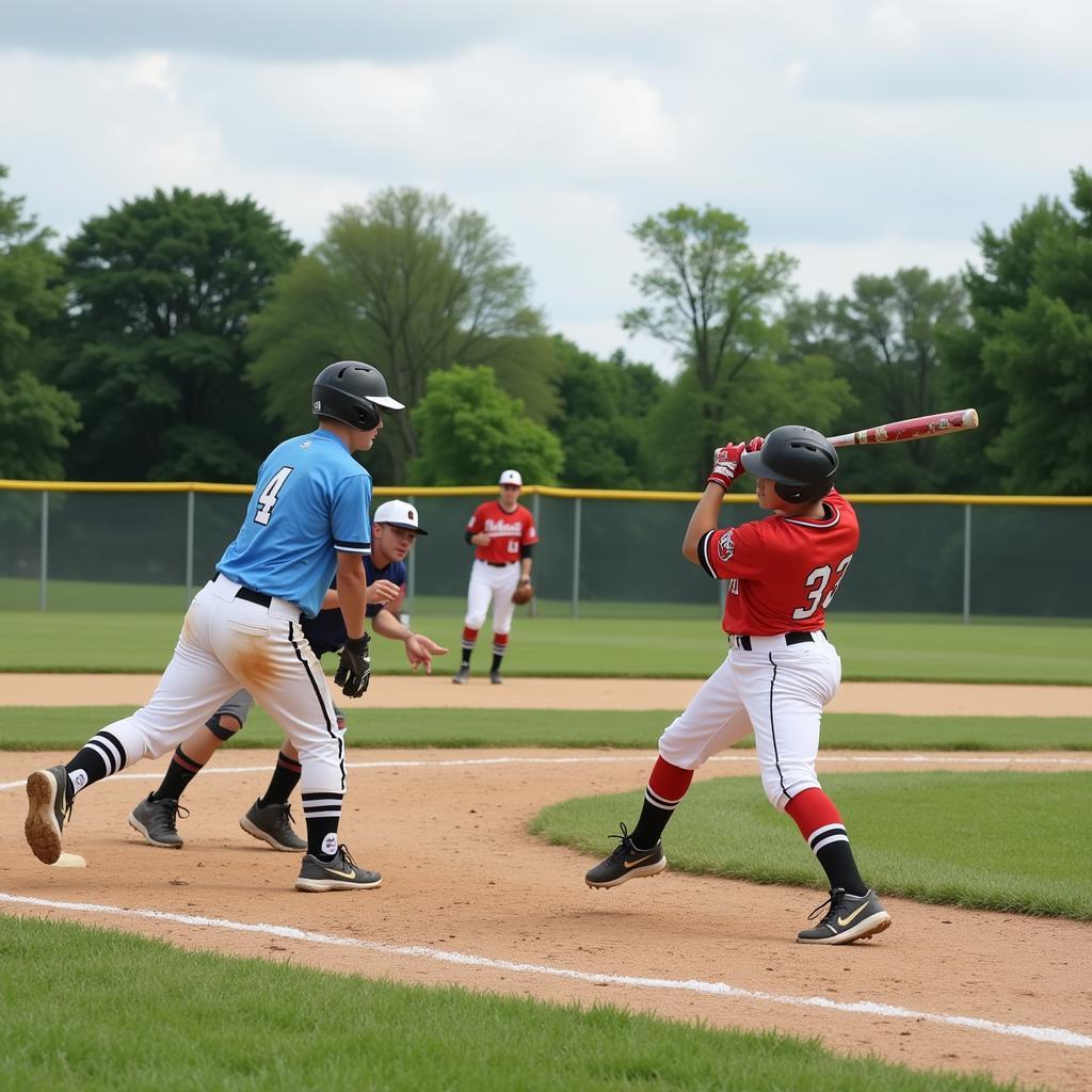 Cook County Softball League Play in Action