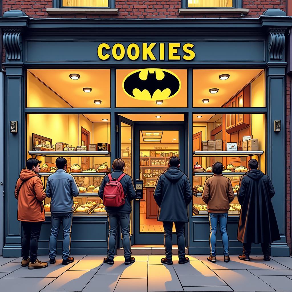 Cookies Batman Bakery in Gotham City