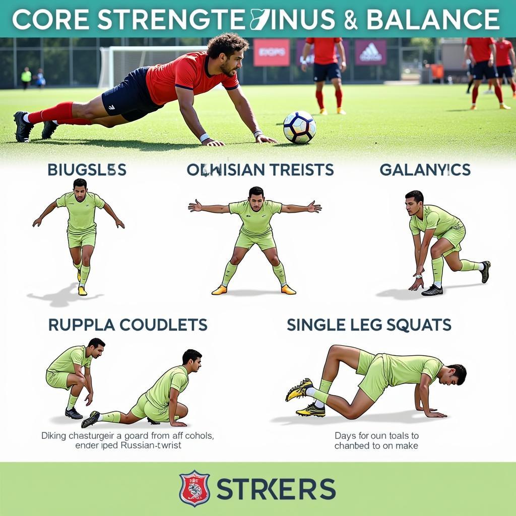 Core Strength and Balance Exercises for Footballers