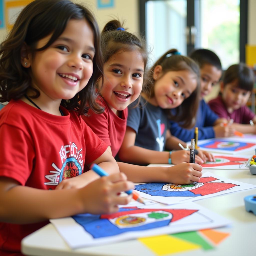 Costa Rican Flag Coloring Page - Children Coloring