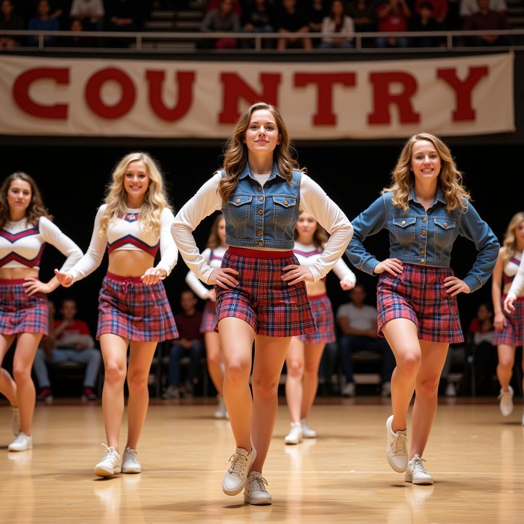 Country Cheerleading Routine: Themes and Choreography