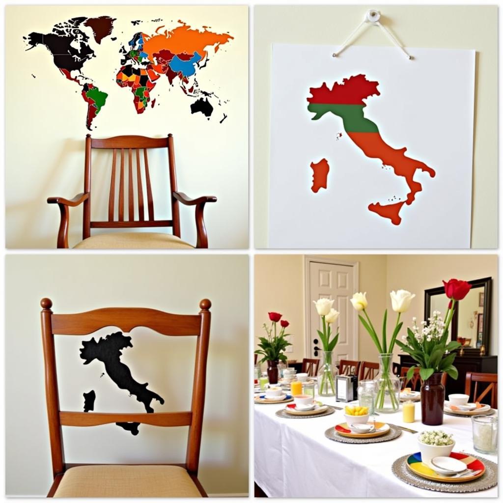 Decorating with Country Stencils: Wall murals, customized furniture, and party decorations.