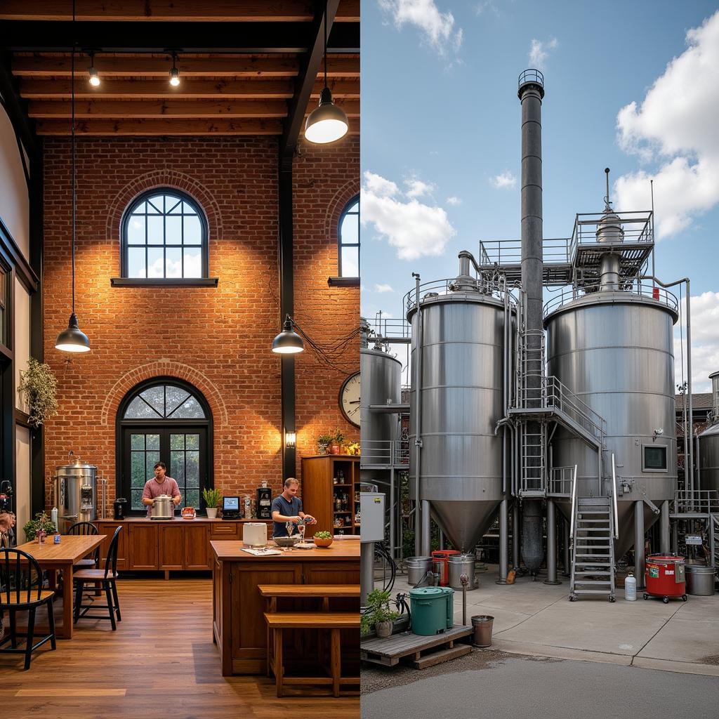 Craft Brewery vs. Industrial Brewery: Balancing Nature and Technology